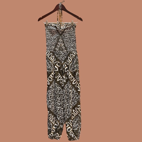 Free People Jumper - Boho Balloon Leg Jumper in Gauzy Material - S - Picture 4 of 8